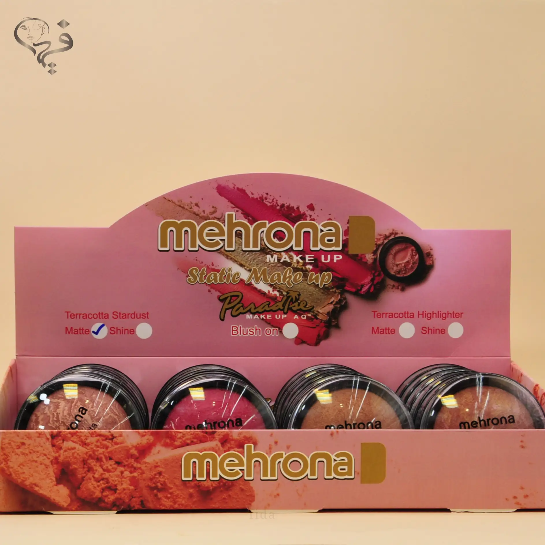 پالت رژ گونه مهرونا شاین دار Mehrona