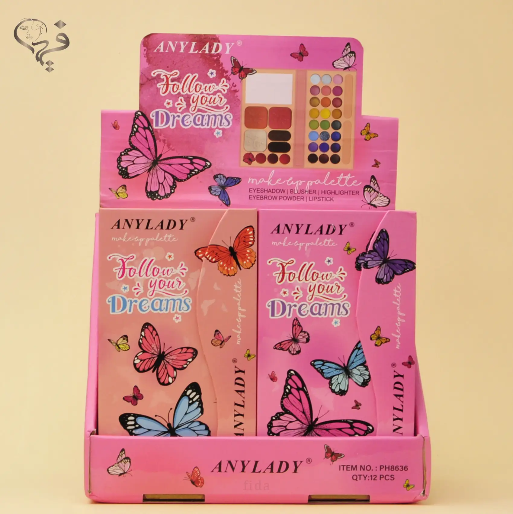سایه کتابی آنی لیدی طرح پروانه Any lady