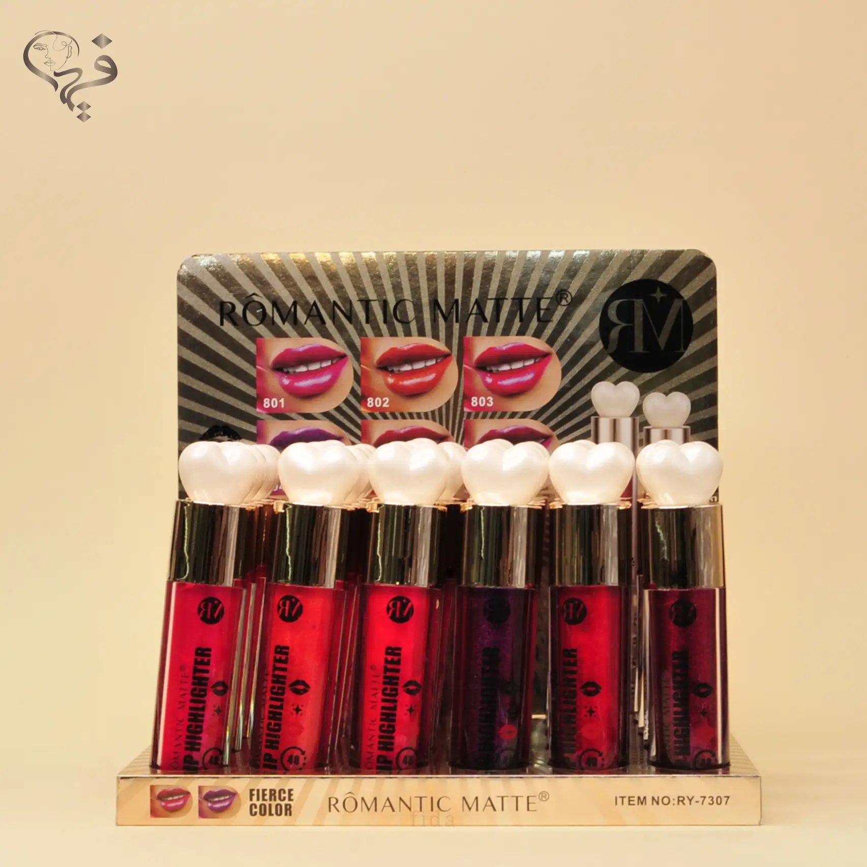 تینت شاین دار سر قلبی رمانتیک مات Romantic matte
