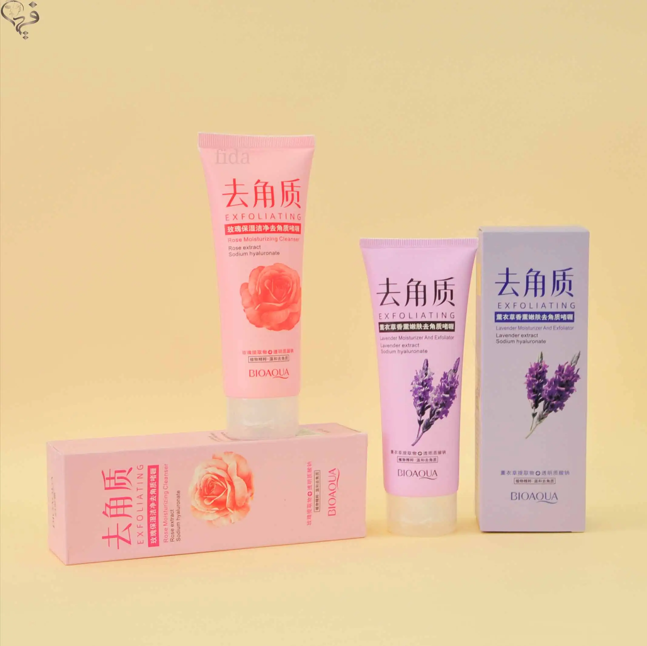 اسکراب صورت گل رز و لوندر بیواکوا Bioaqua 