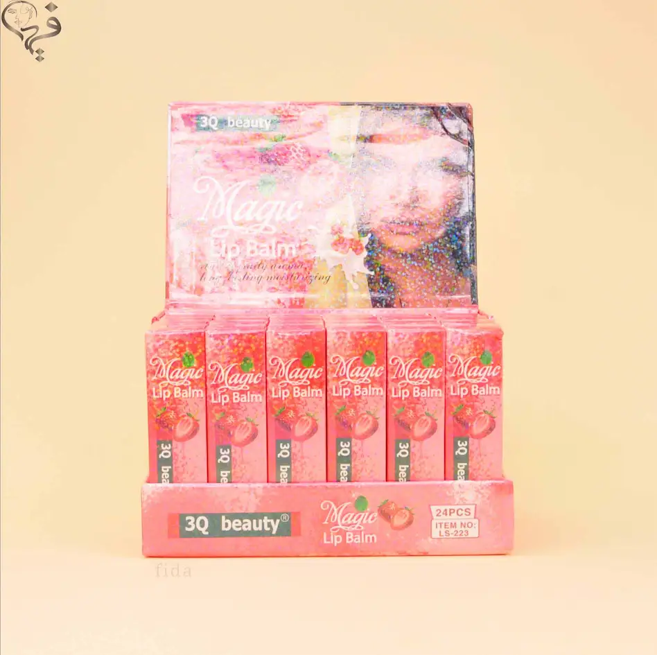 بالم لب توت فرنگی تری کیو بیوتی 3Q beauty 