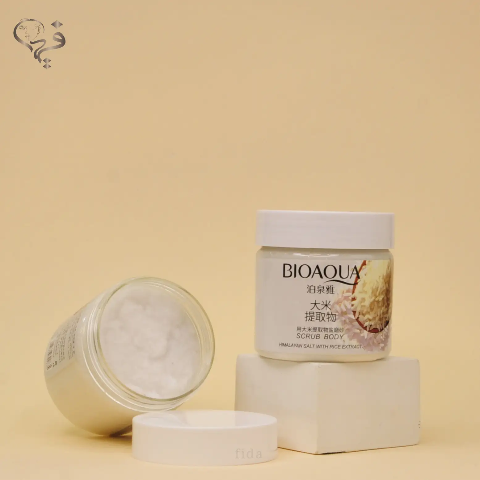نمک بدن برنج بیواکوا کاسه ای Bioaqua