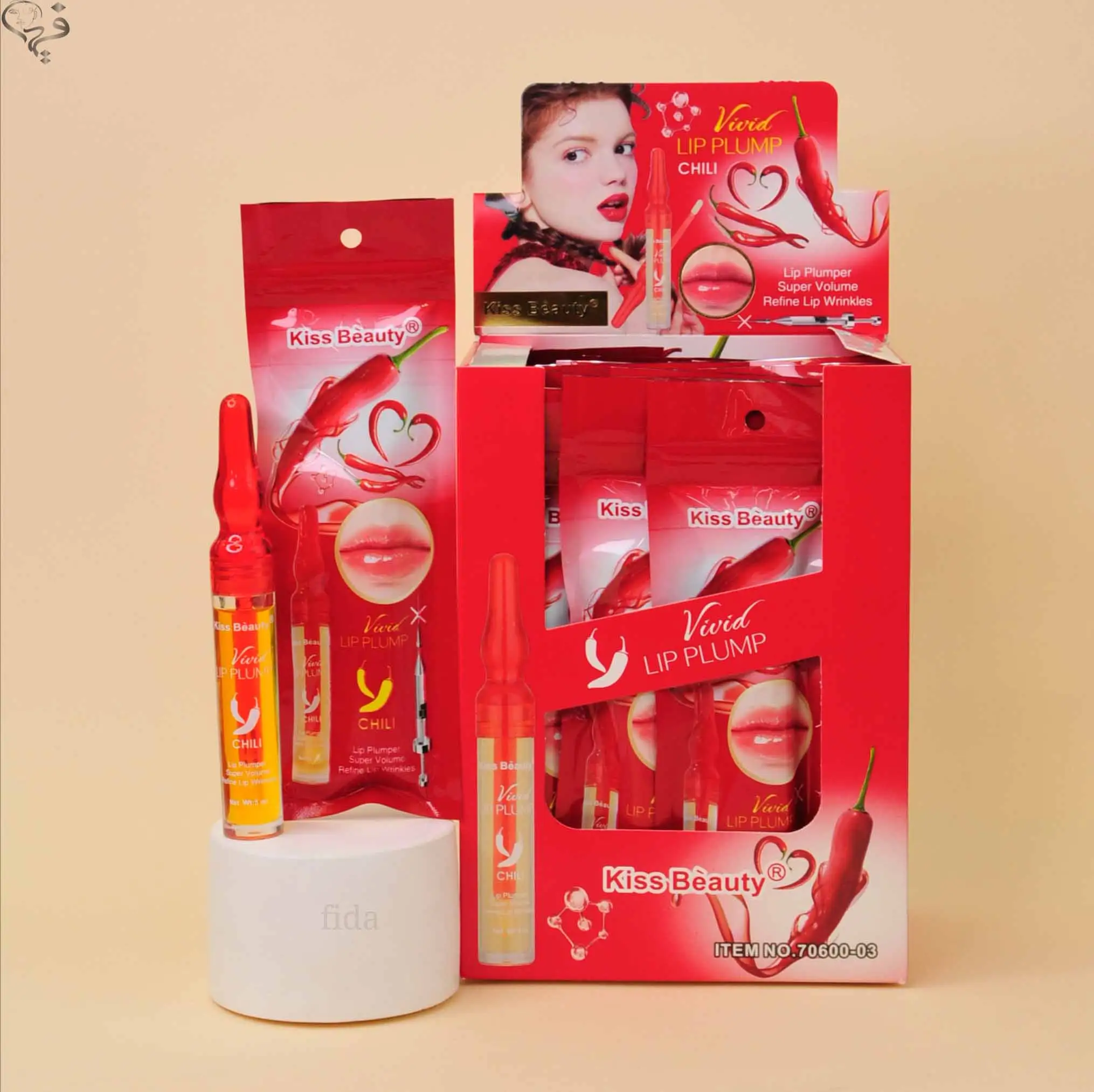 حجم دهنده لب فلفلی کیس بیوتی Kiss beauty  