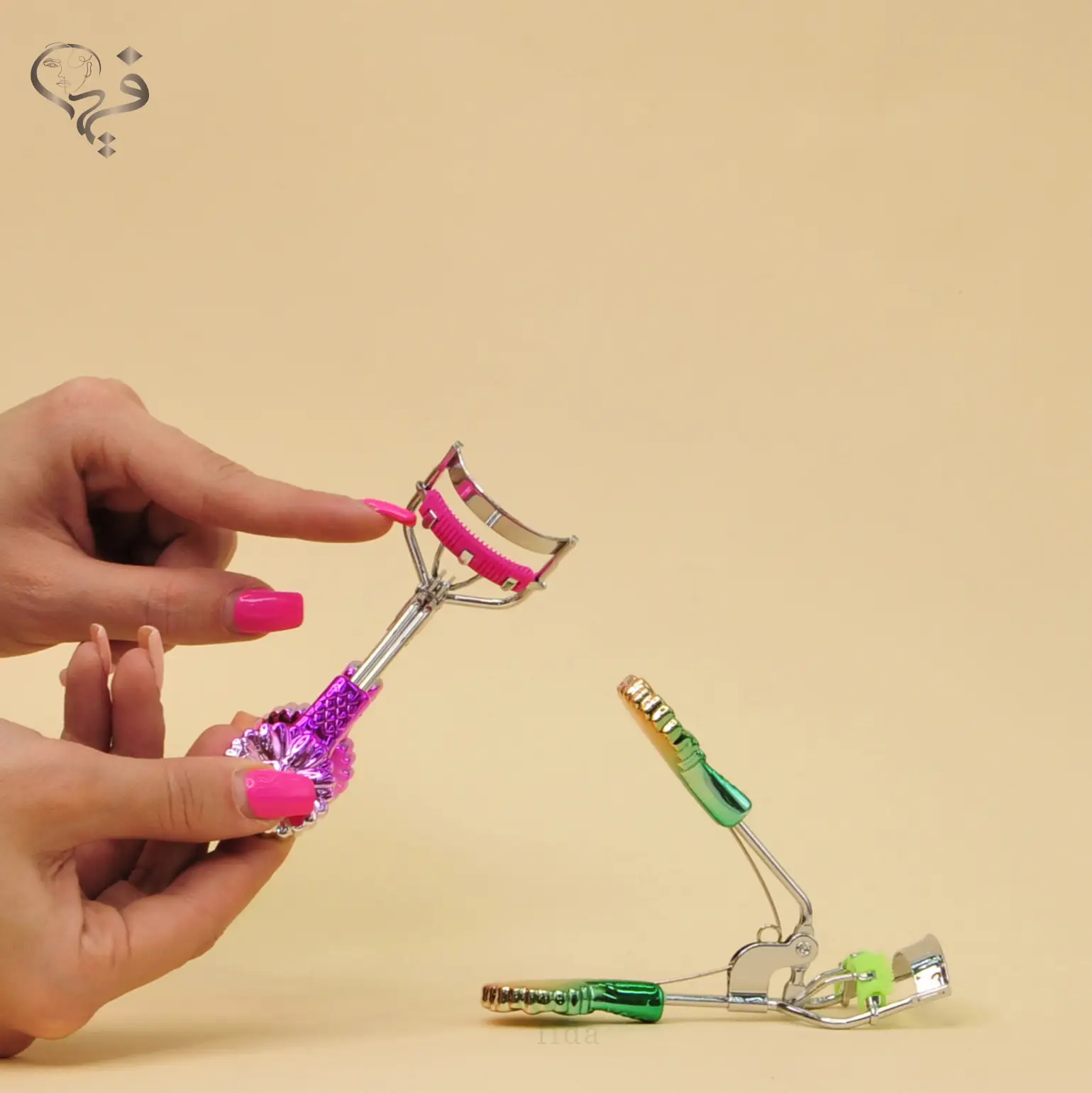 فرمژه فانتزی گلدار هولوگرامی
