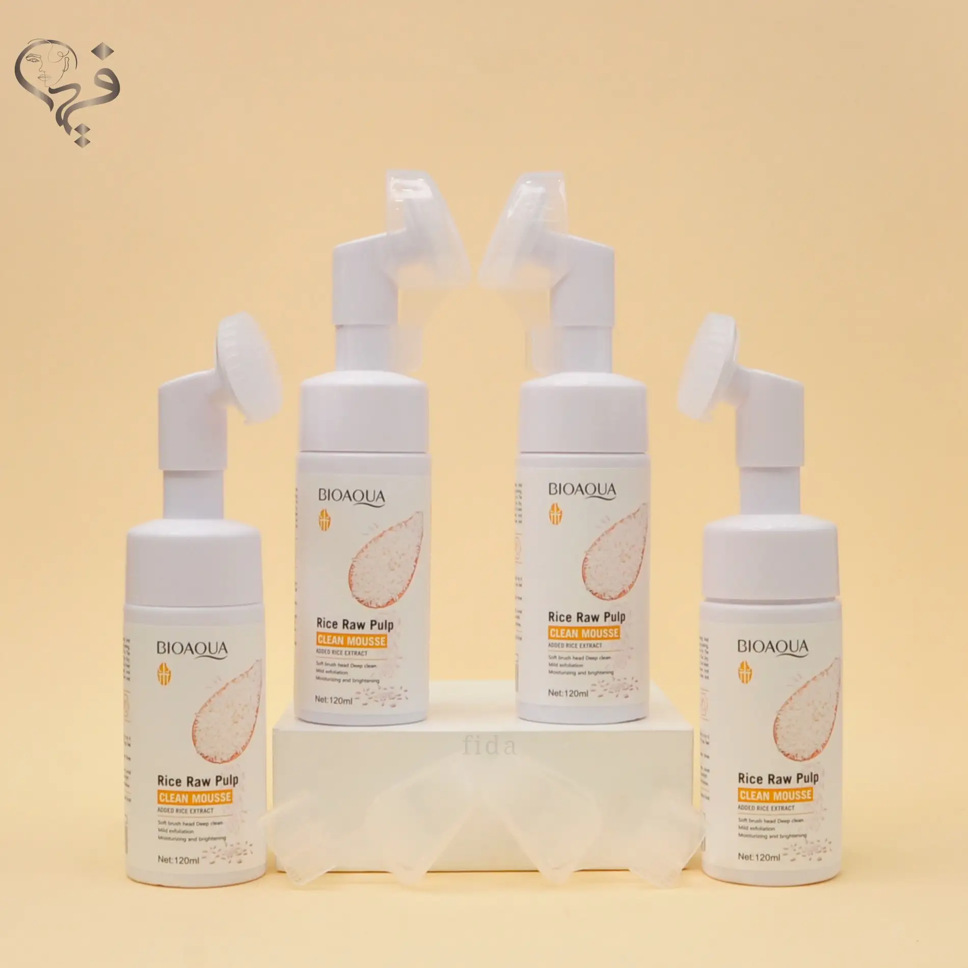 فوم شستشو براش دار برنج بیواکوا اصلی Bioaqua 