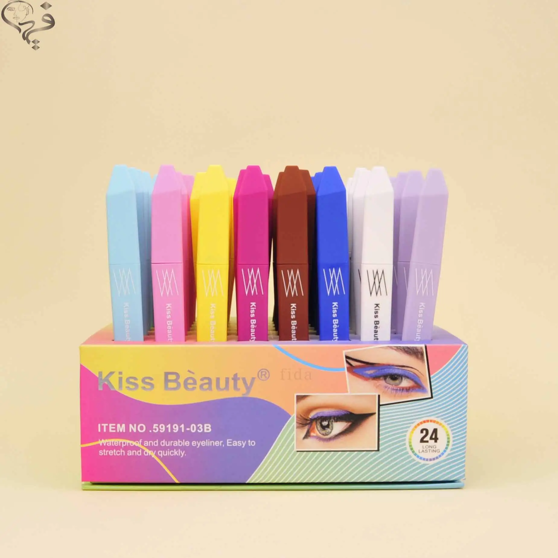 خط چشم ماژیکی رنگی کیس بیوتی Kiss beauty