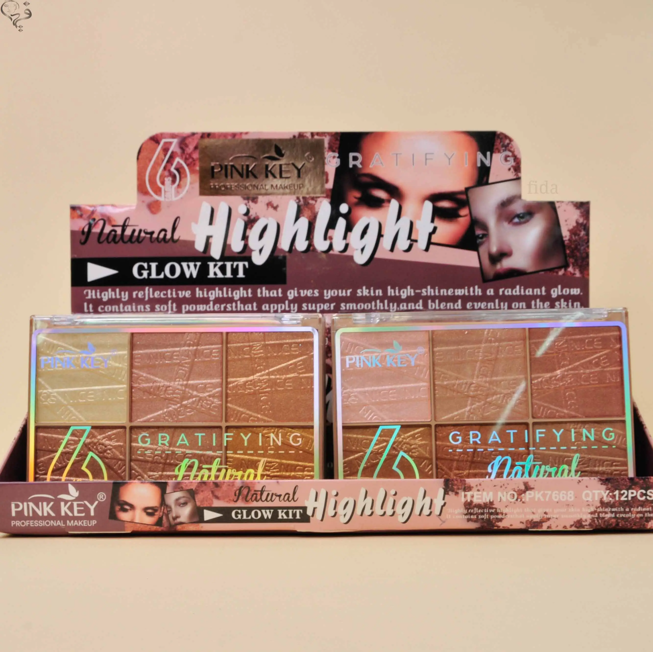 پالت هایلایتر الماسی پینک کی Pink Key