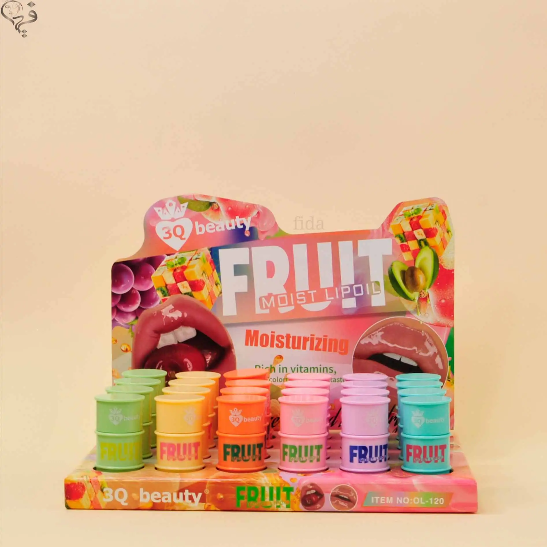 روغن لب طرح بشکه 3Q بیوتی 3Q beauty 
