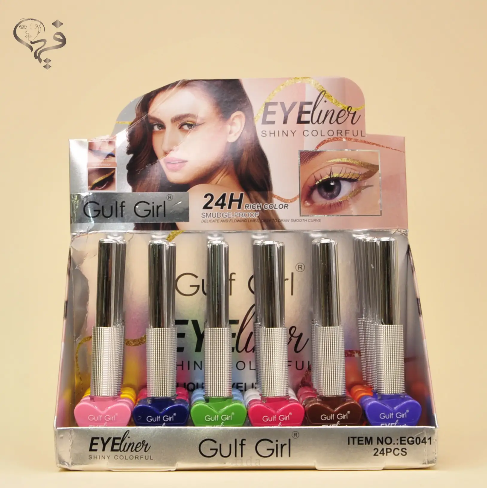 خط چشم رنگی مویی گالف گرل Gulf girl