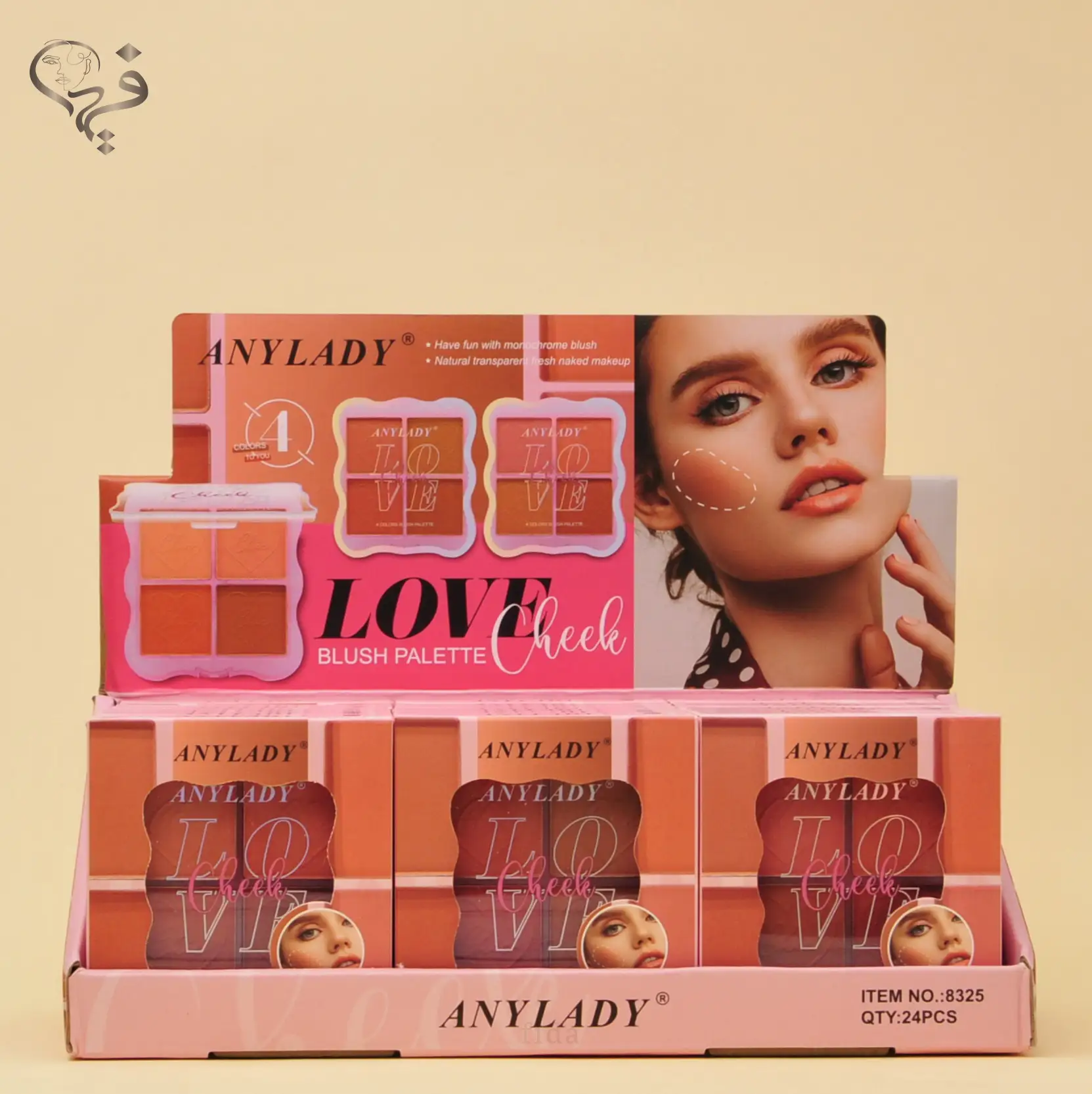 پالت رژ گونه 4 تایی آنی لیدی Any lady