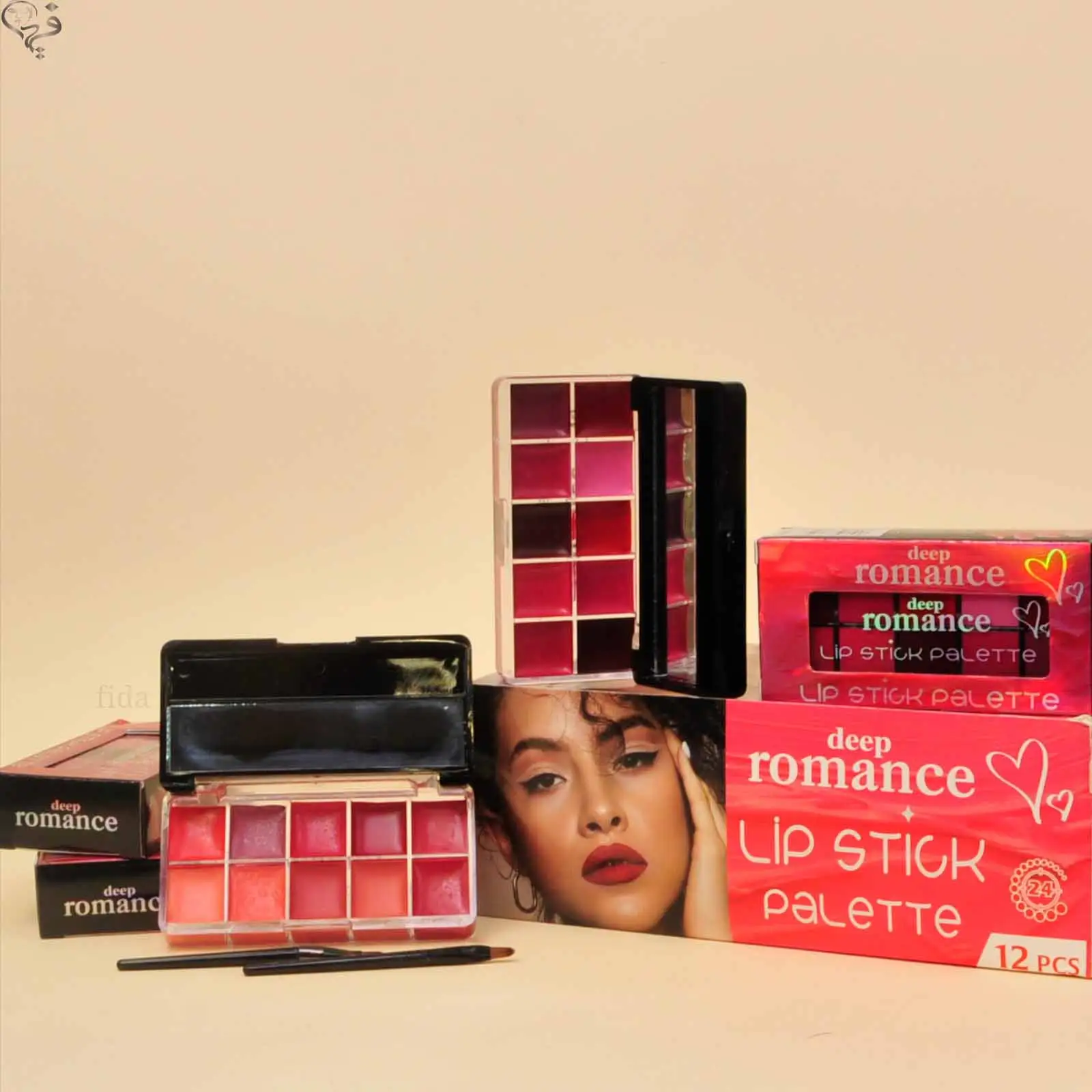 پالت رژ 10 رنگ دیپ رومنس Deep Romance 
