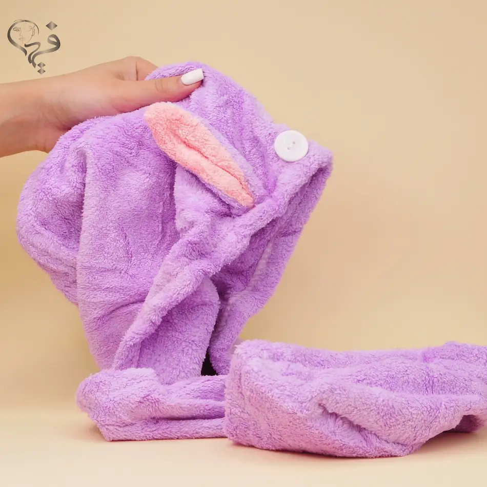 کلاه حمام حوله ای خرگوشی