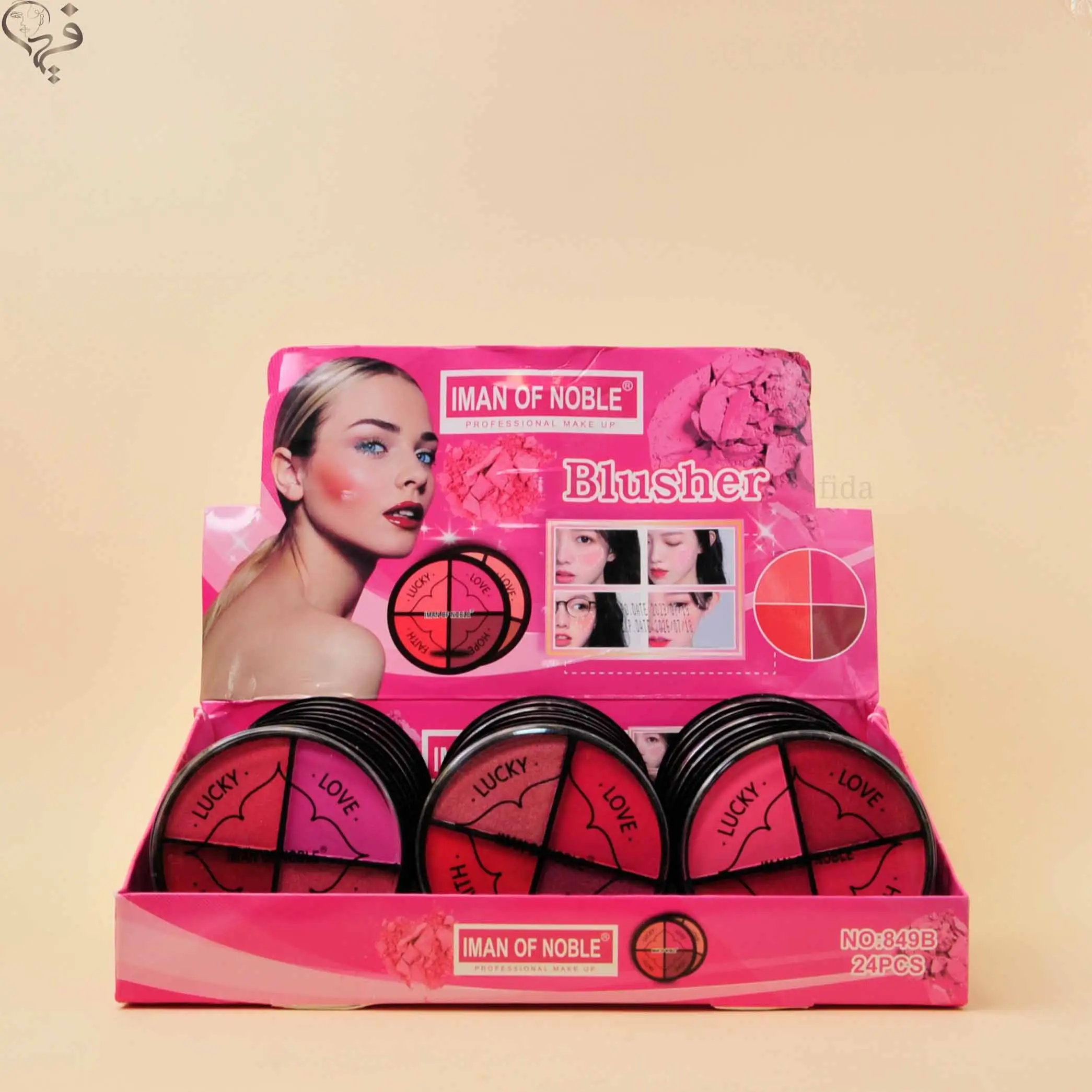 پالت رژگونه 4 رنگ ایمان آف نوبل Iman of noble 