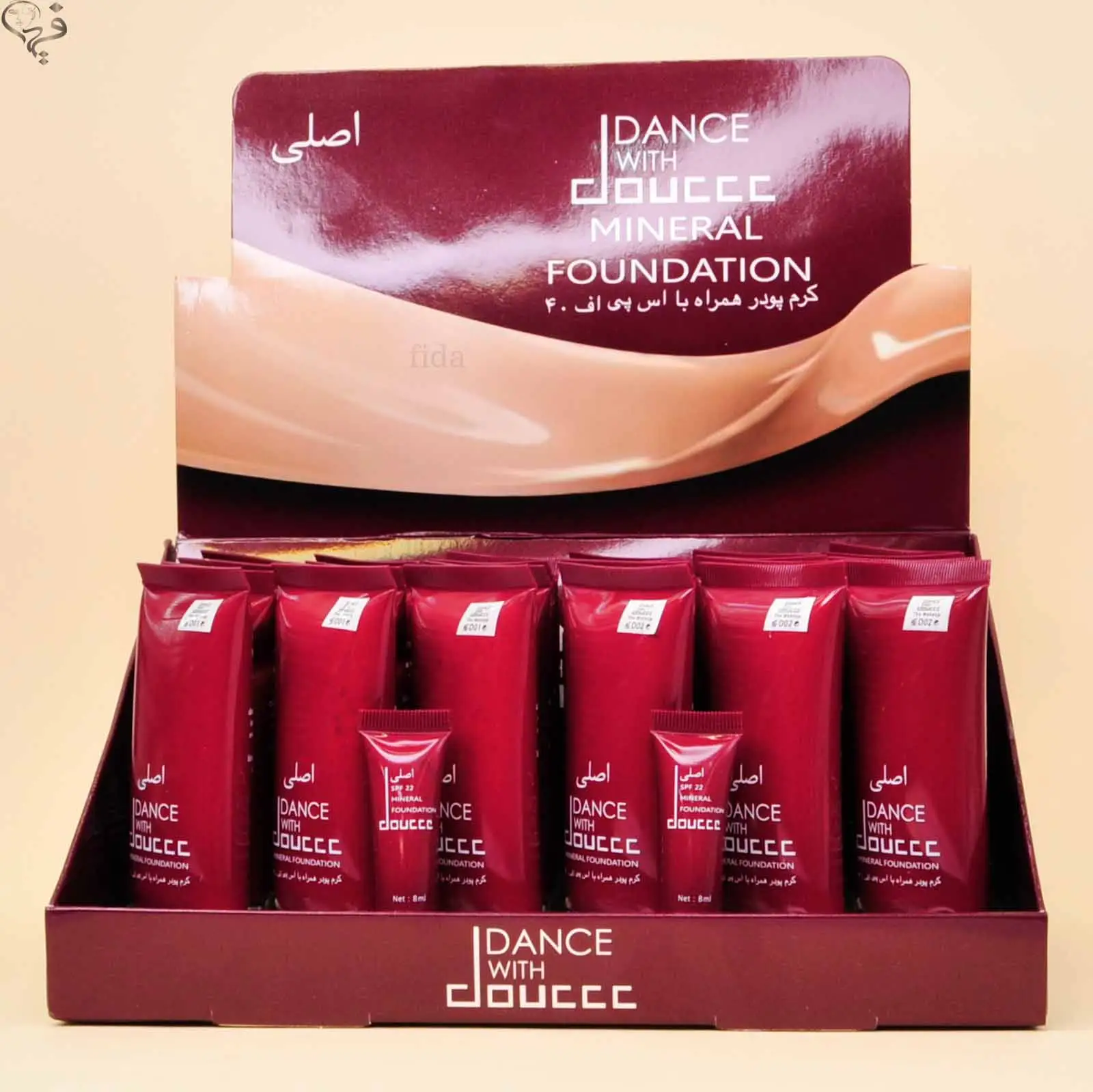 کرم پودر تیوپی دوسه قرمز اصلی doucce 