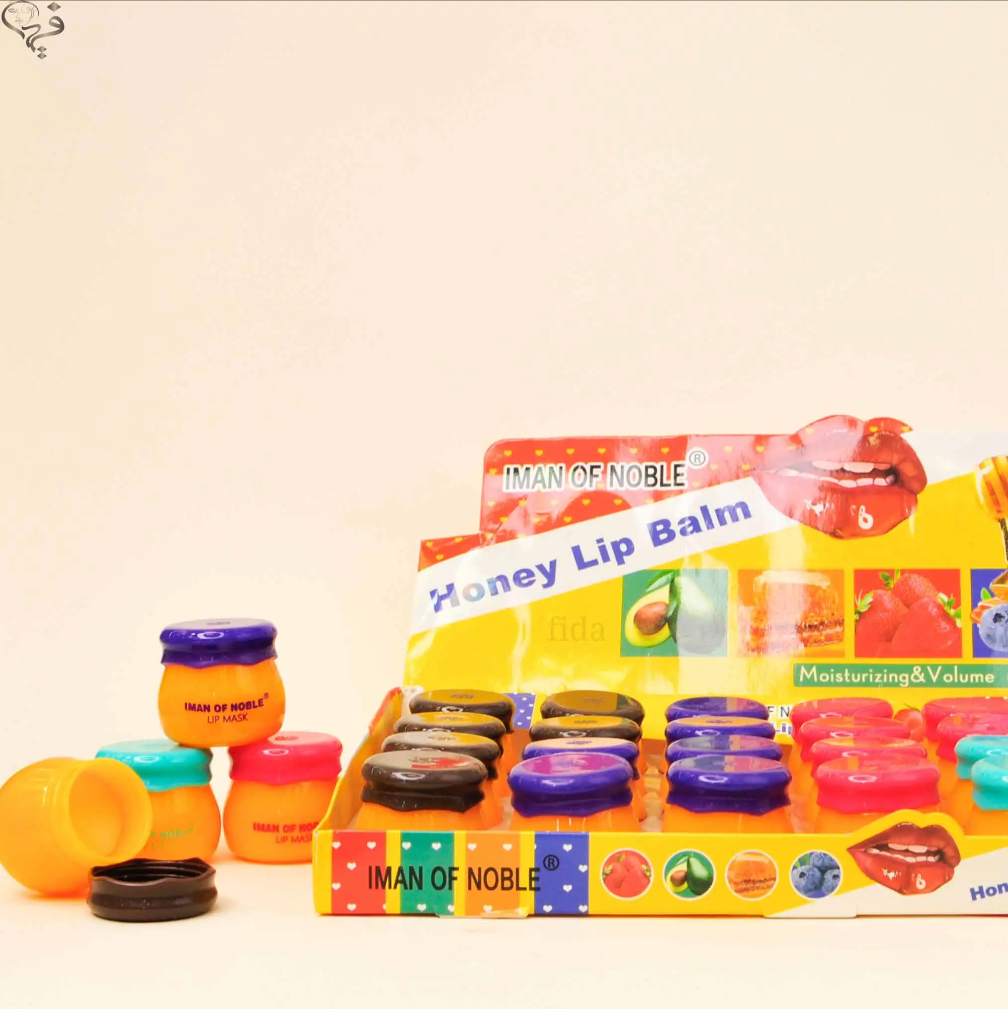 بالم لب ظرف عسل رنگی رنگی ایمان اف نوبل Iman of noble