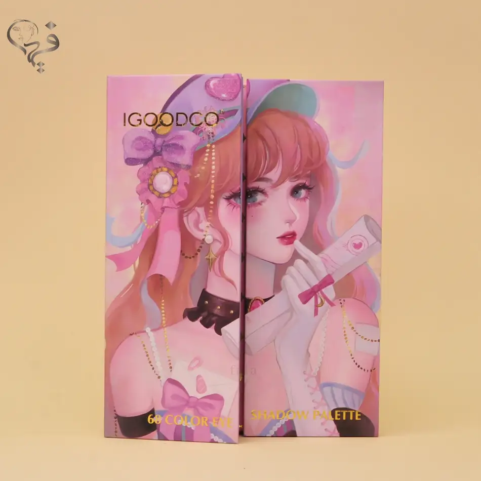 سایه براش دار 68 رنگ ایگودکو طرح دختر IGOODCO