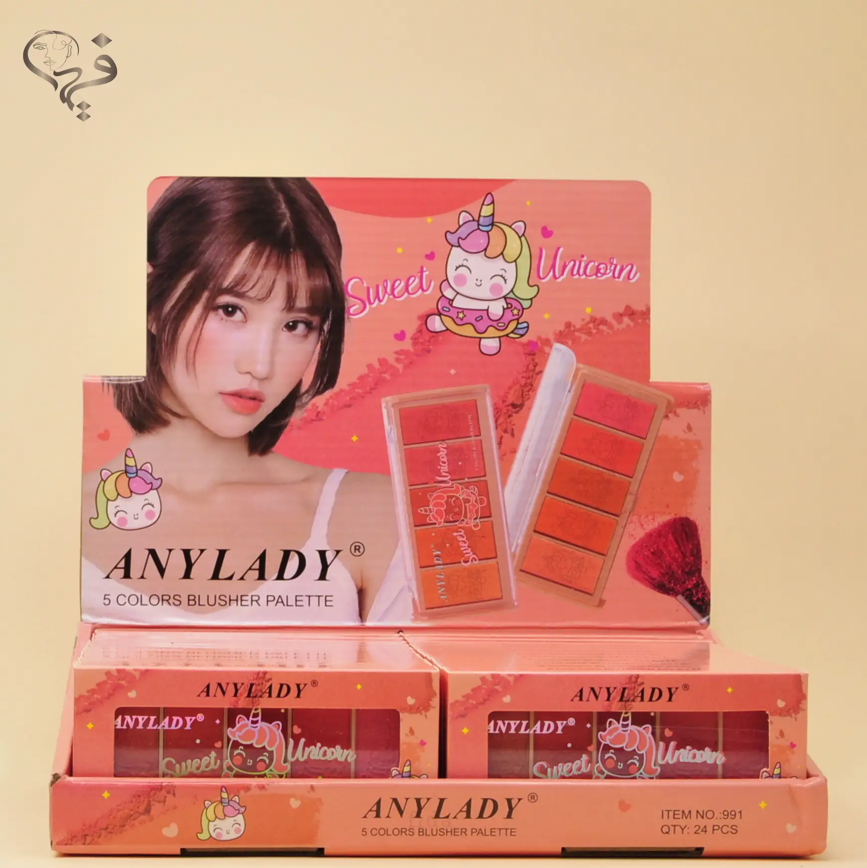 پالت رژ گونه یونیکورن 5 رنگ آنی لیدی Any lady