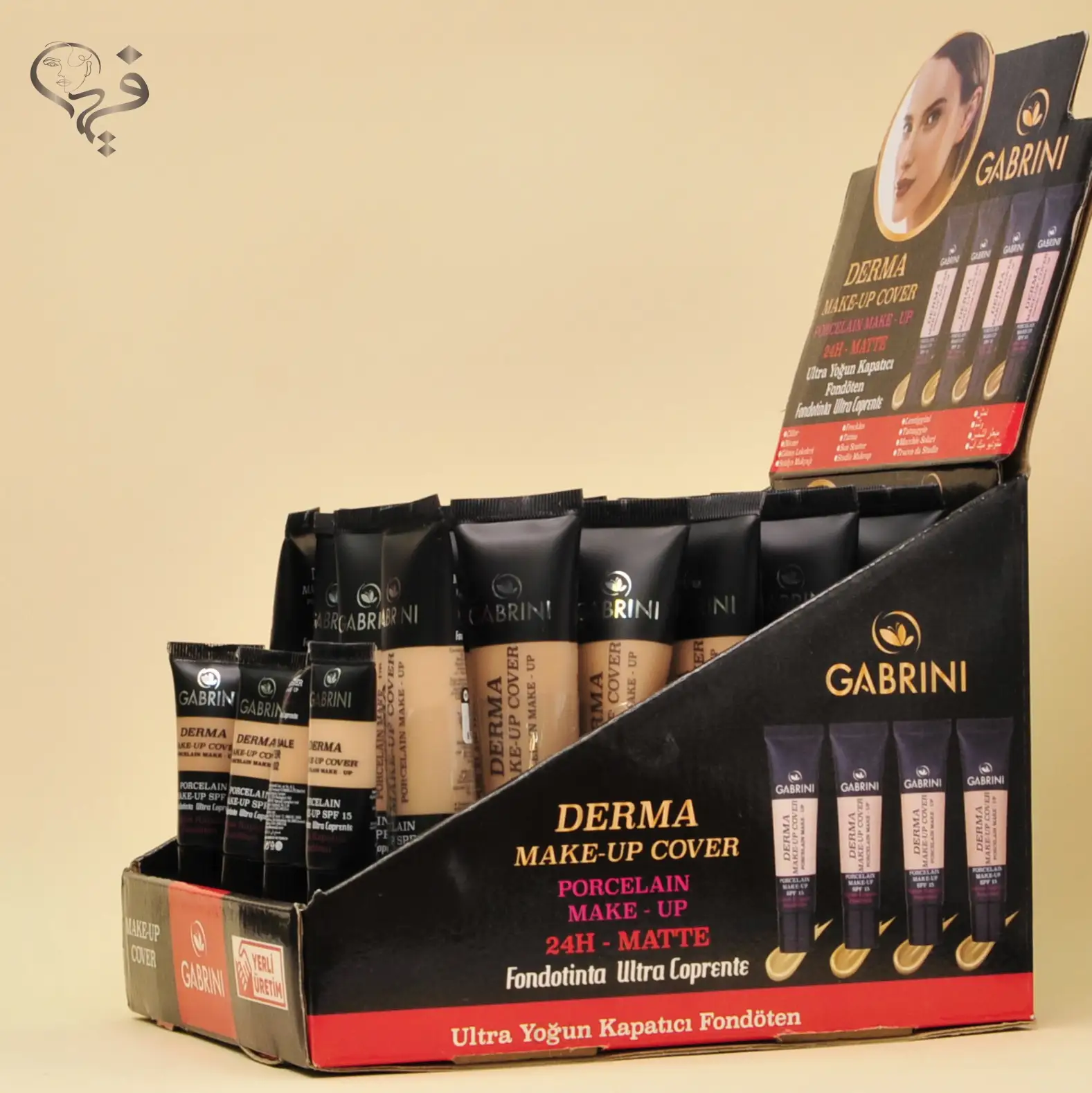 کرم پودر گابرینی مات 3 شماره ای Gabrini