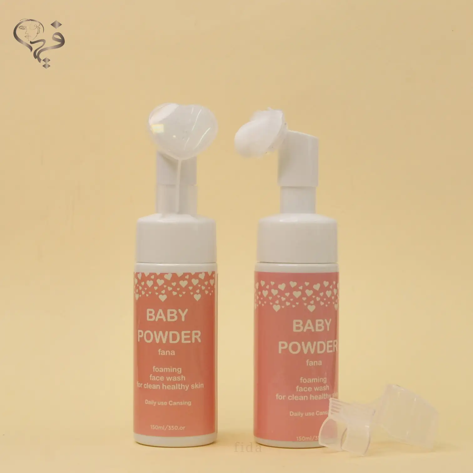 فوم براش دار بیبی پاور قلبی Baby powder