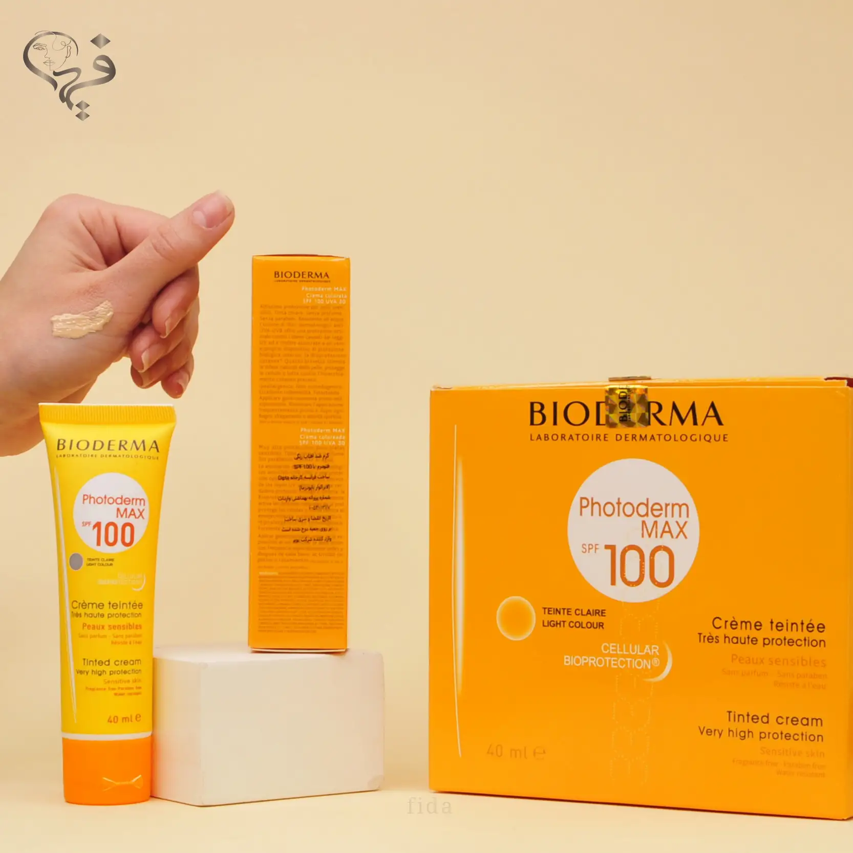 کرم ضد آفتاب رنگی بیودرما Spf100