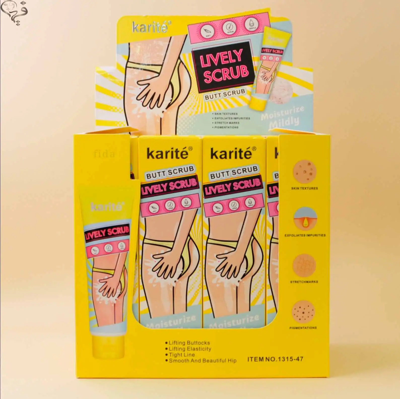 اسکراب تیوپی باسن کاریته Karite  