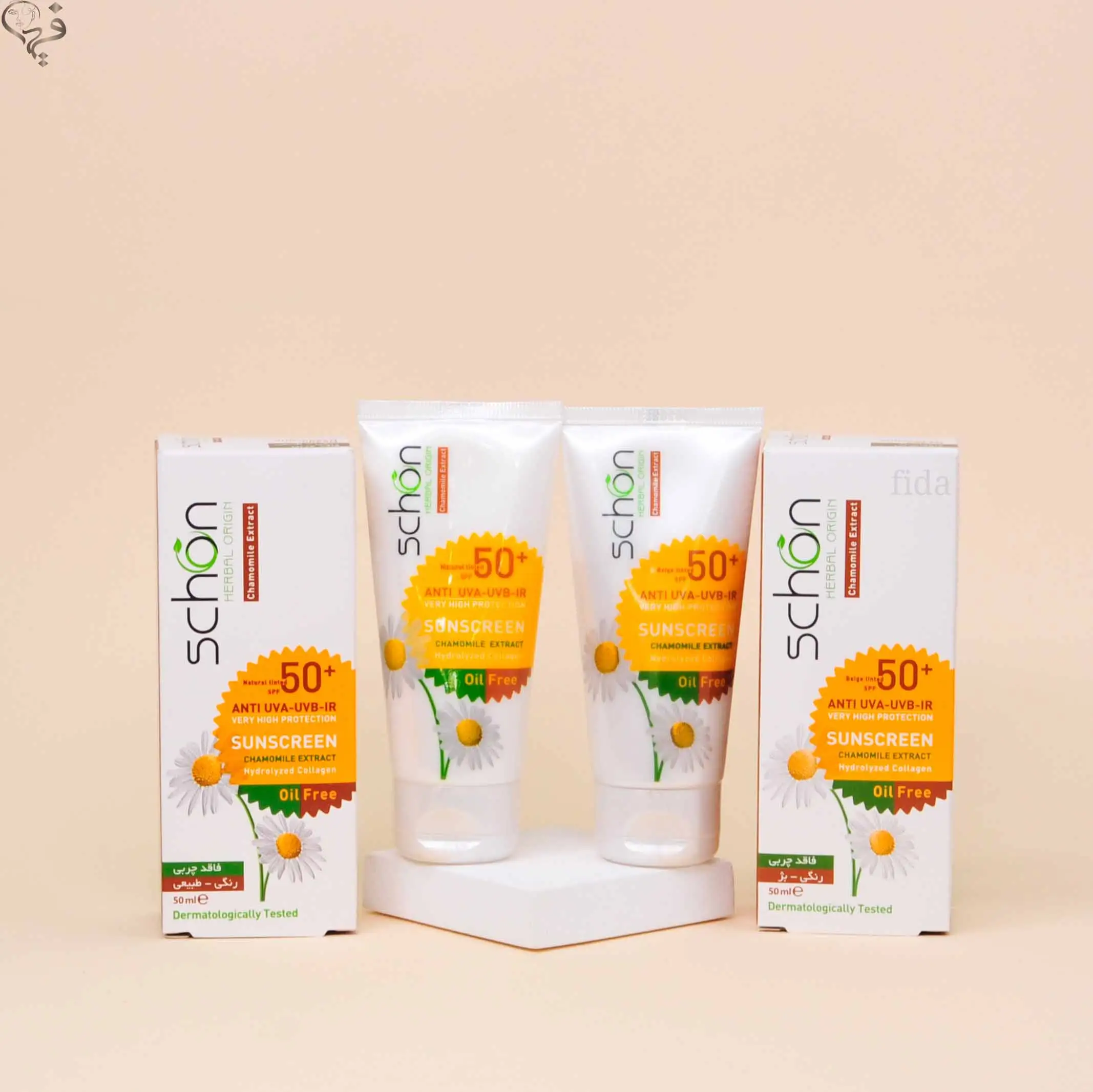 کرم ضد آفتاب فاقد چربی رنگی شون Schon