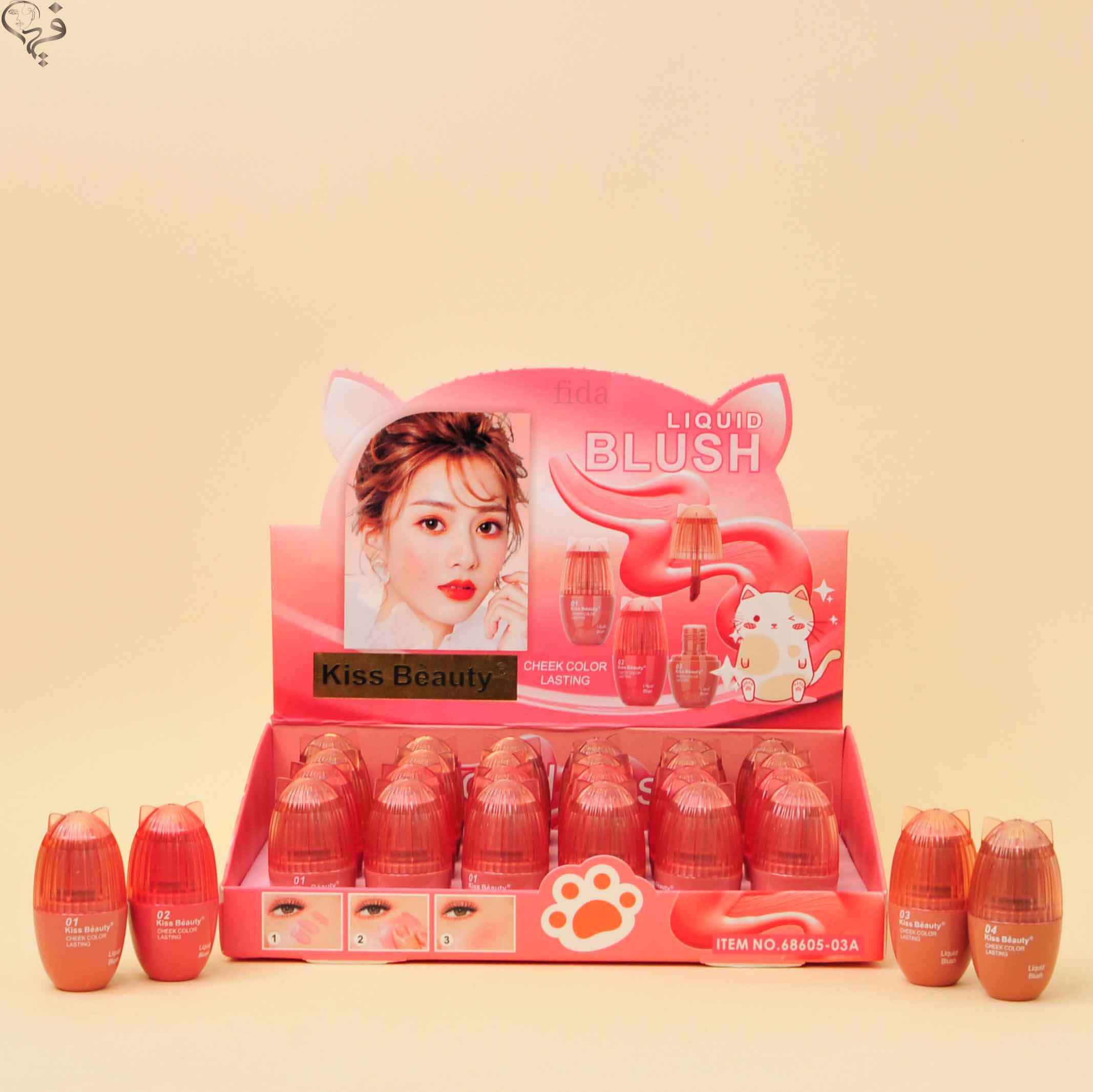 رژ گونه مایع طرح پیشی کیس بیوتی Kiss beauty 